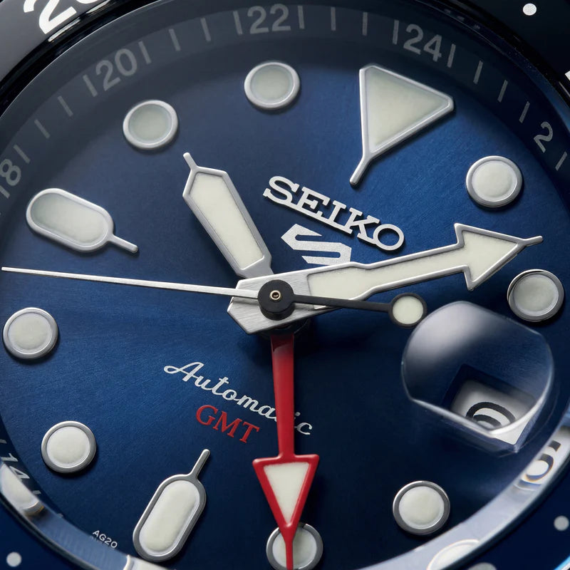 SEIKO Ocean Blue GMT Steel Watch