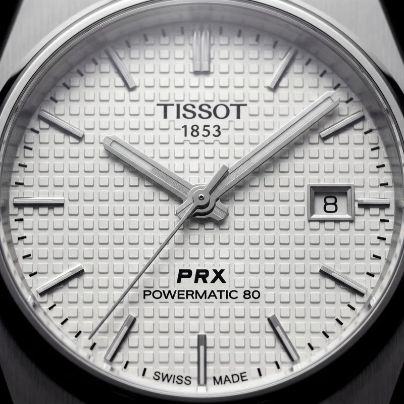 Tissot Centrix Silver Waffle Dial Watch