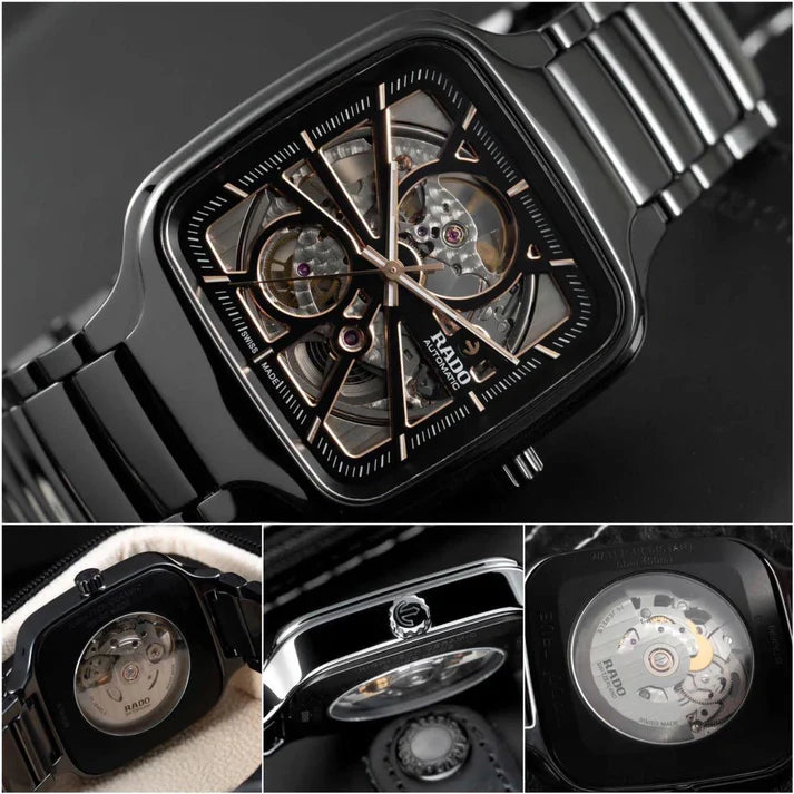 Rado Black Ceramic Automatic Watch For Men's Watch