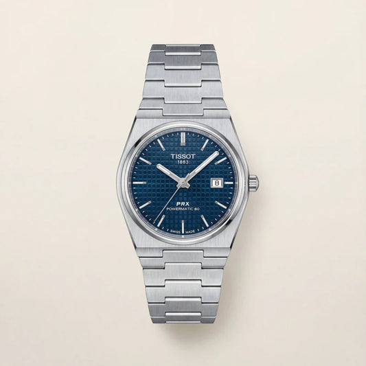 Tissot Deep Blue Textured Dial Steel Watch