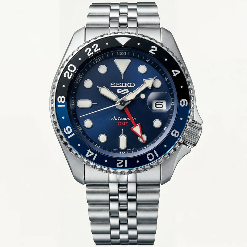 SEIKO Ocean Blue GMT Steel Watch