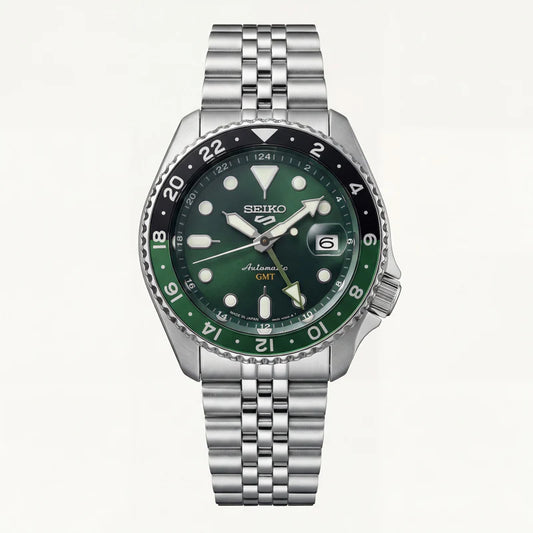 SEIKO Emerald Green GMT Steel Watch